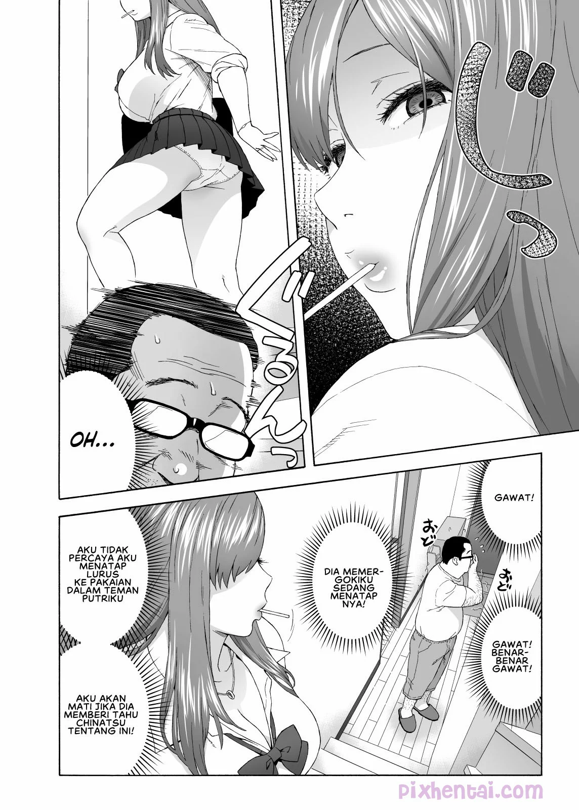 Komik hentai xxx manga sex bokep My Daughters Friend is Seducing Me Gara Gara Ngintip Sempak Gadis SMA 9